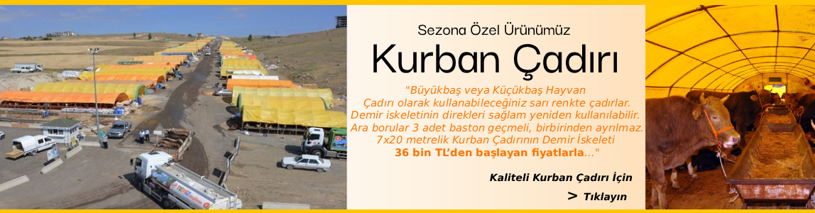 Kurban çadırı, kurban bayramı için kurban çadırları